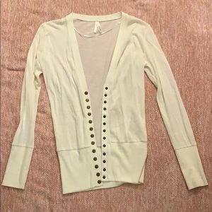 Cream button down cardigan
